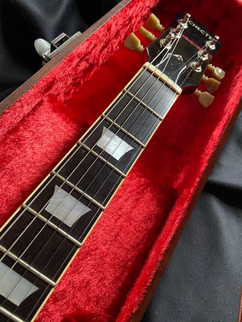 レスポールシェクタータイガーフレイムホンジュラスローズ指板1993年新品同様保管