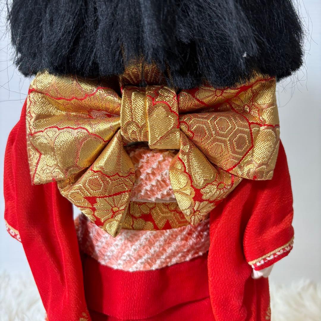 極美品 古い市松人形 45cm 箱入り 元箱