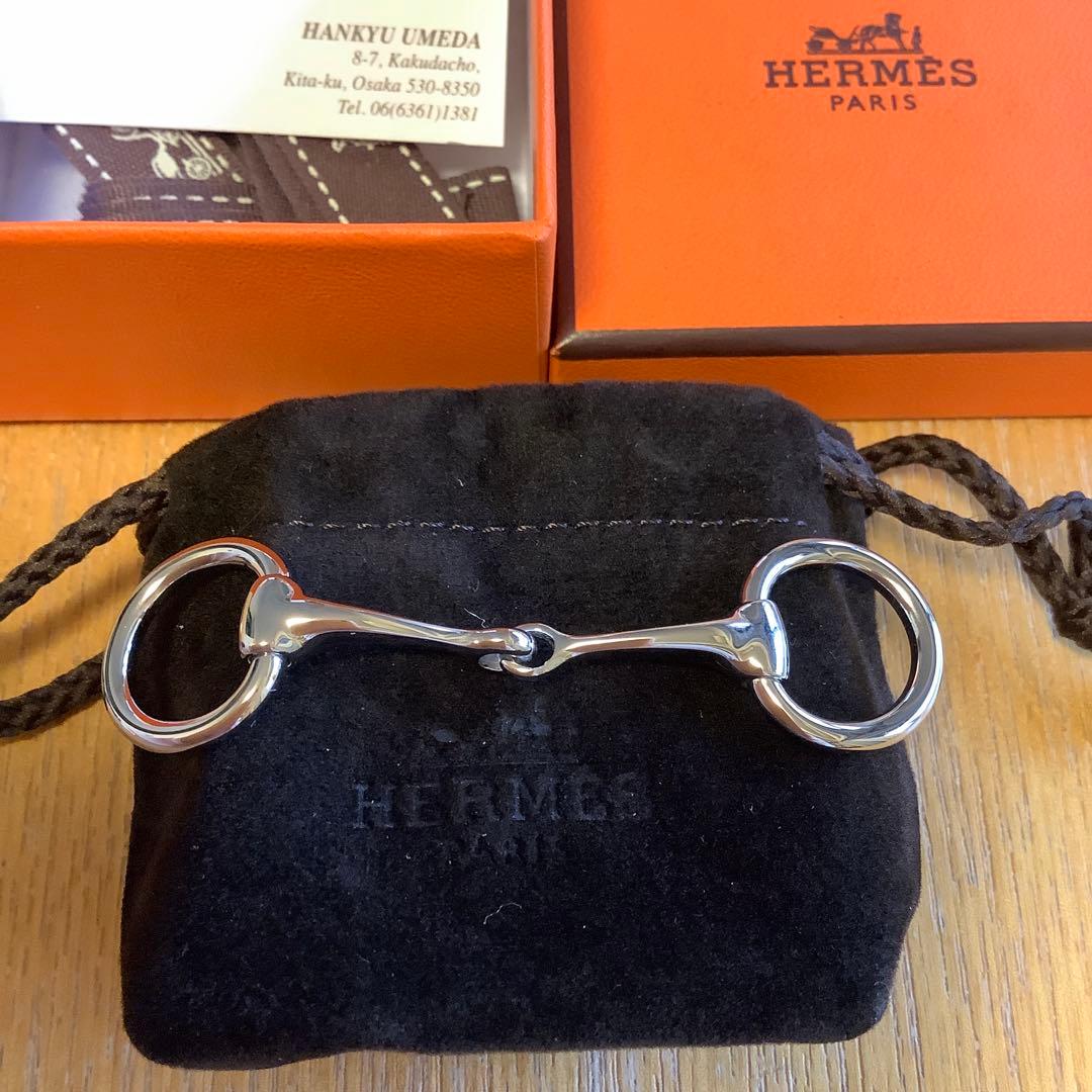 HERMESスカーフリングツイリーミニモール (シルバー)