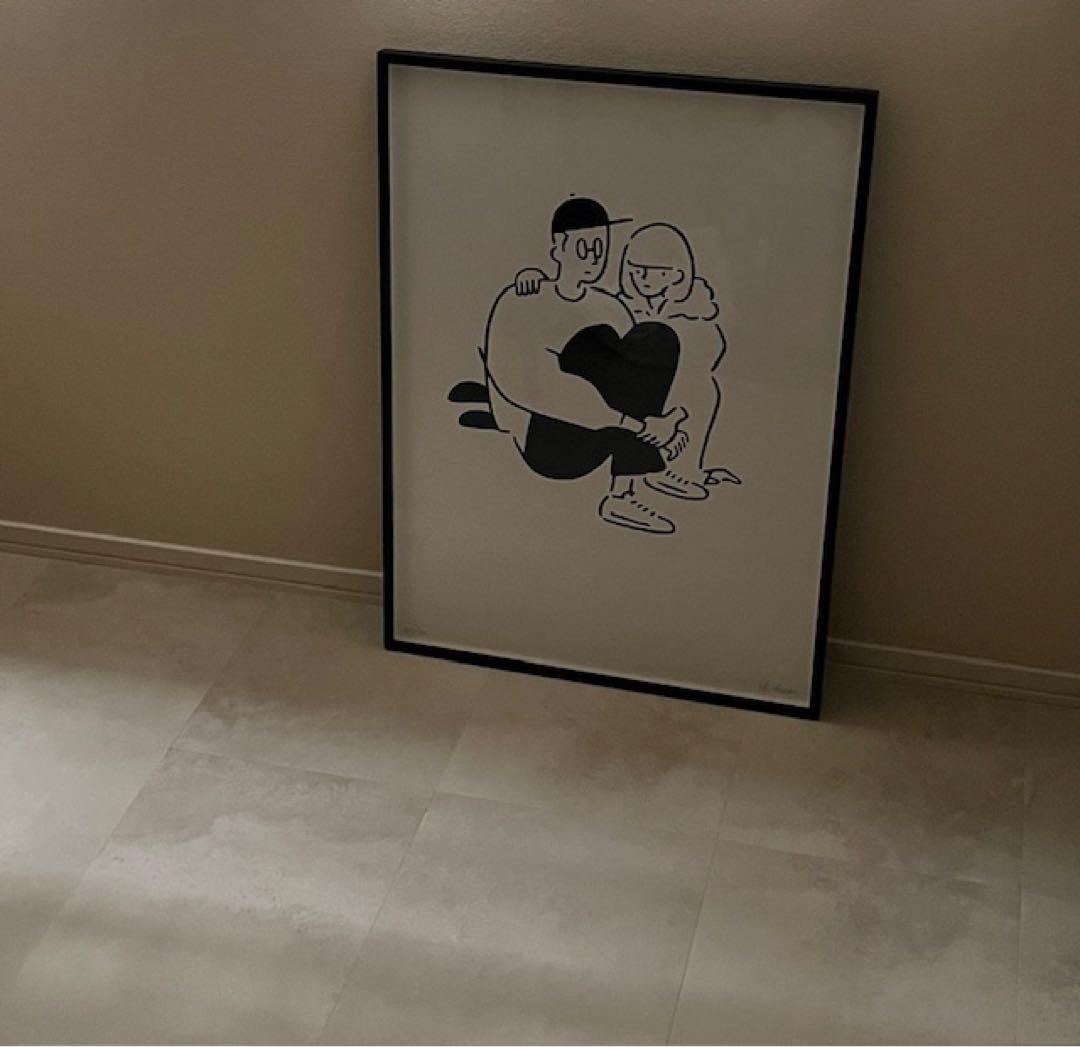 （真作）長場雄　シルクスクリーン　額装済