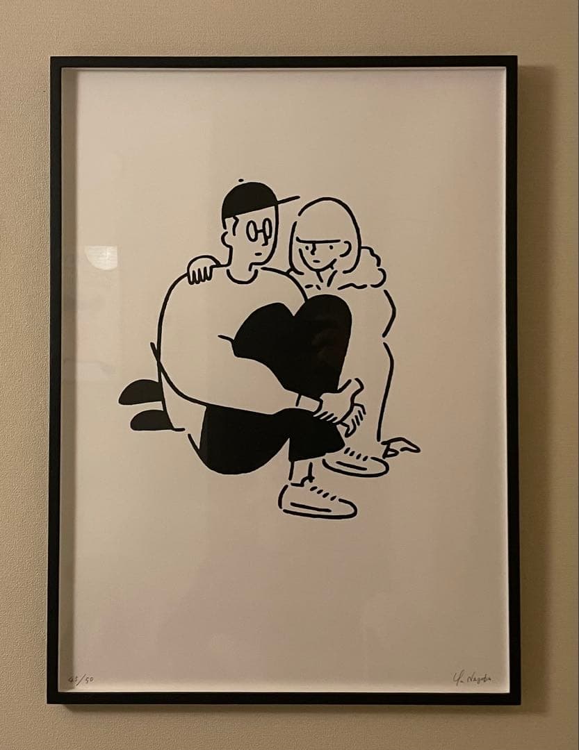 （真作）長場雄　シルクスクリーン　額装済