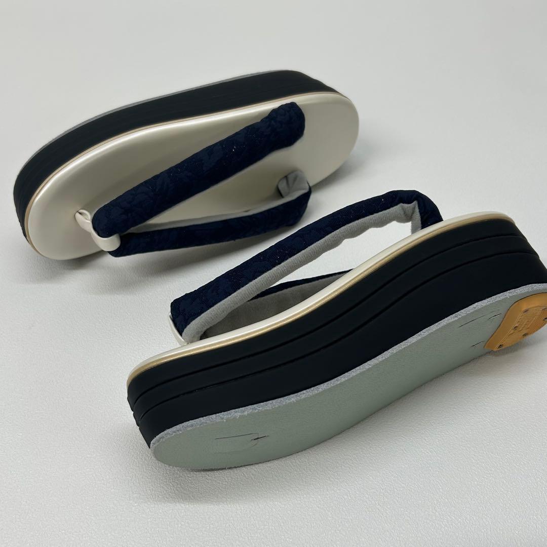 草履バッグセット　草履　バッグ紺　成人式　卒業式　新品　激安　0414②