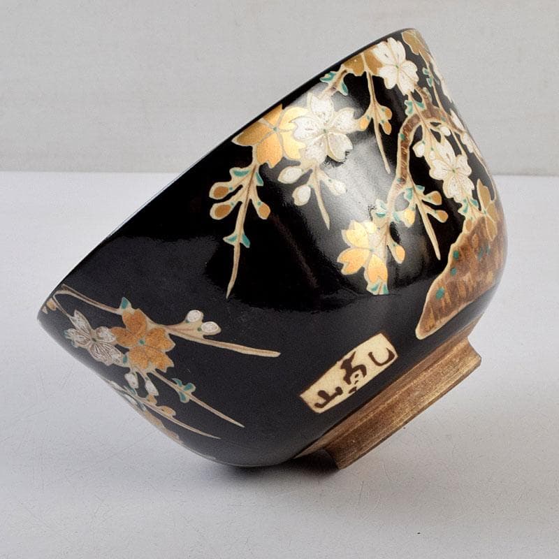 茶道具　尾形乾山作　山梅　紫陽花　茶碗　一双　共箱　V　9162