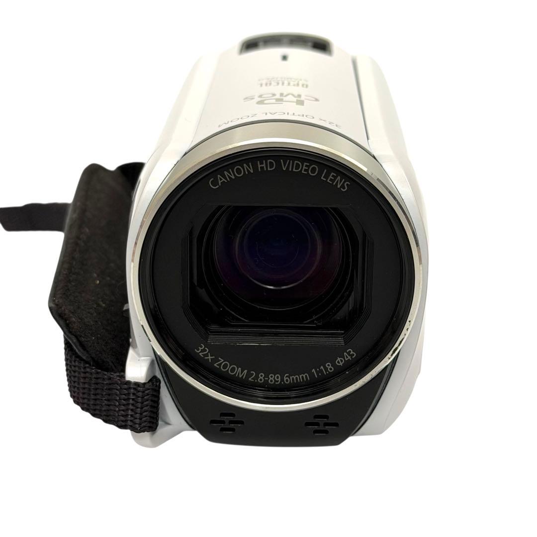 【美品】Canon iVIS HFR800 ビデオカメラ 本体 白 ホワイト