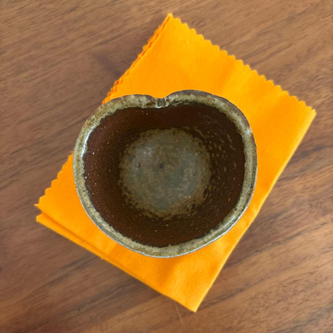 金重潤平　備前酒呑 共箱 共布 栞付き