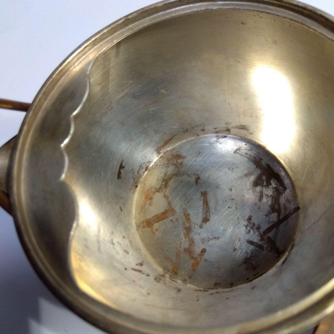 煎茶器　純銀摘付　須赤急須　京都　金谷五郎三郎　共箱　大正期頃