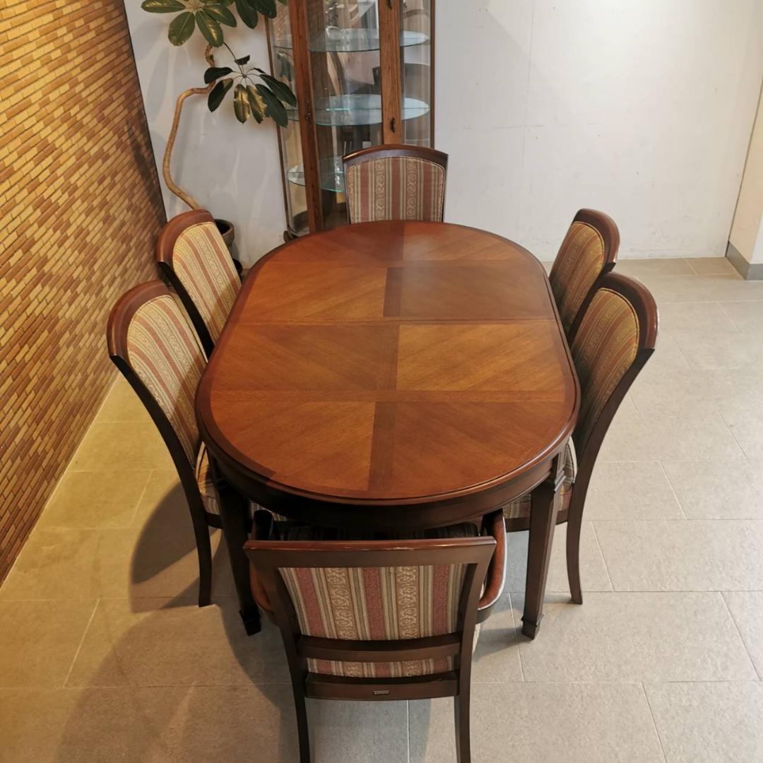 ※テーブル単体♥美品　マルニ木工　地中海ダイニングセット　伸長式テーブル