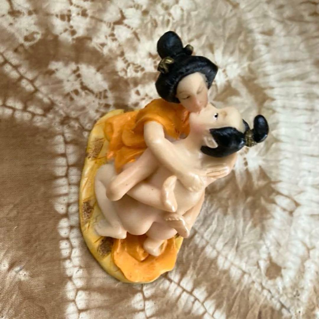 【珍品‼️】　春画陶器人形　置物　骨董品 4体セット