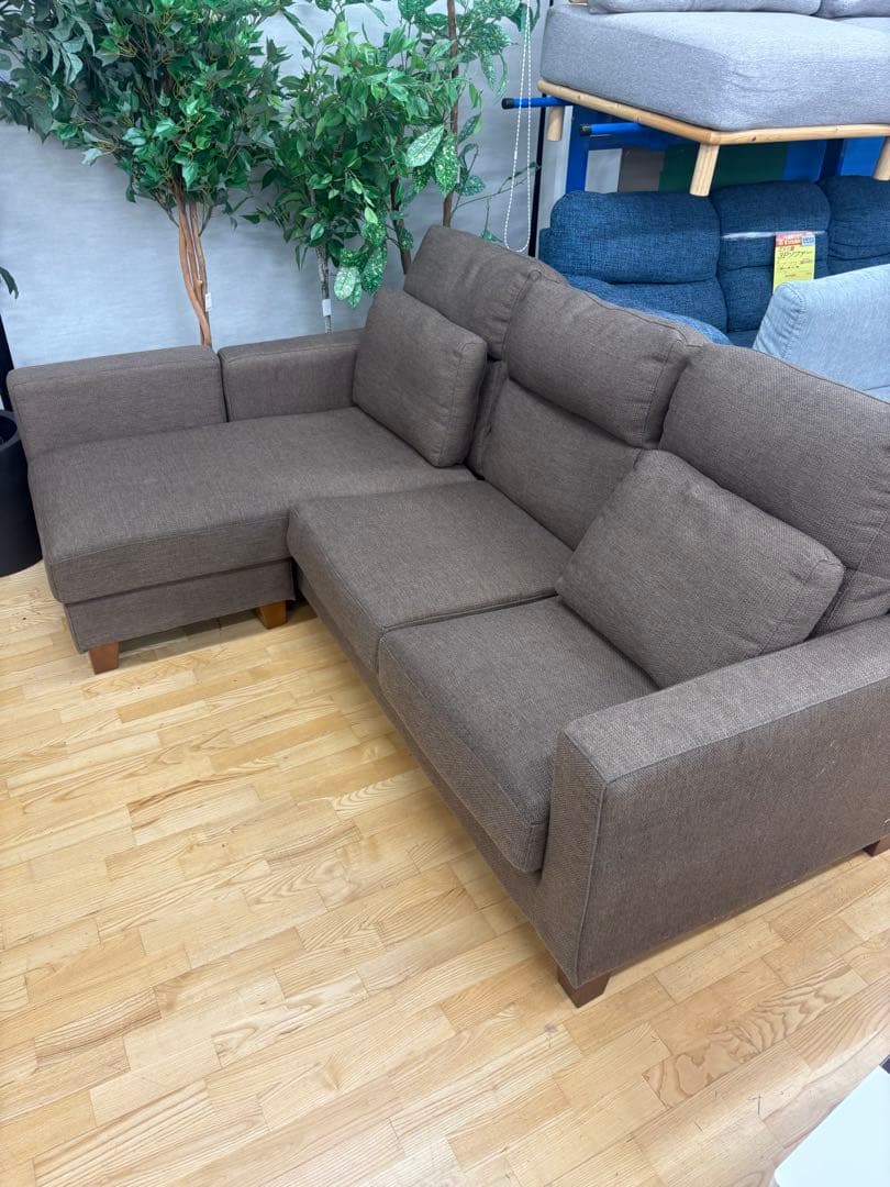 M090 カウチソファ 幅2000mm ブラウン