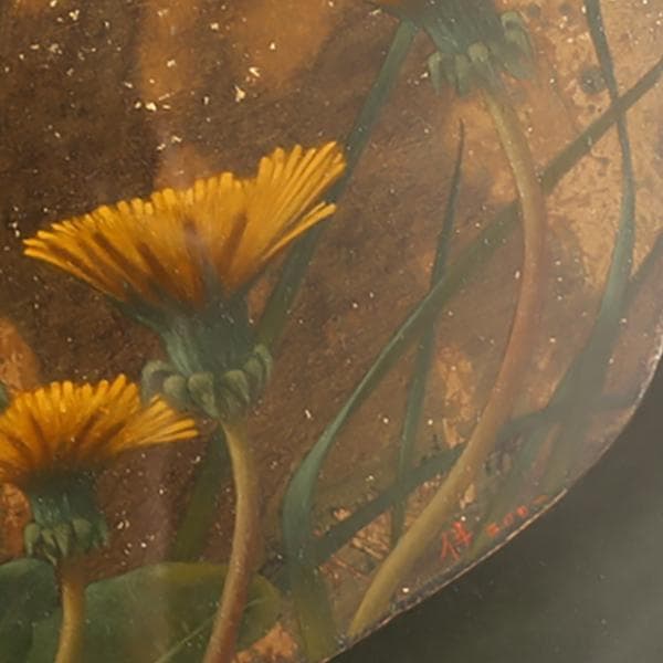 【伴清一郎】テンペラ油彩　原画「春のいろ　四月」　【絵画・原画・自筆サイン】