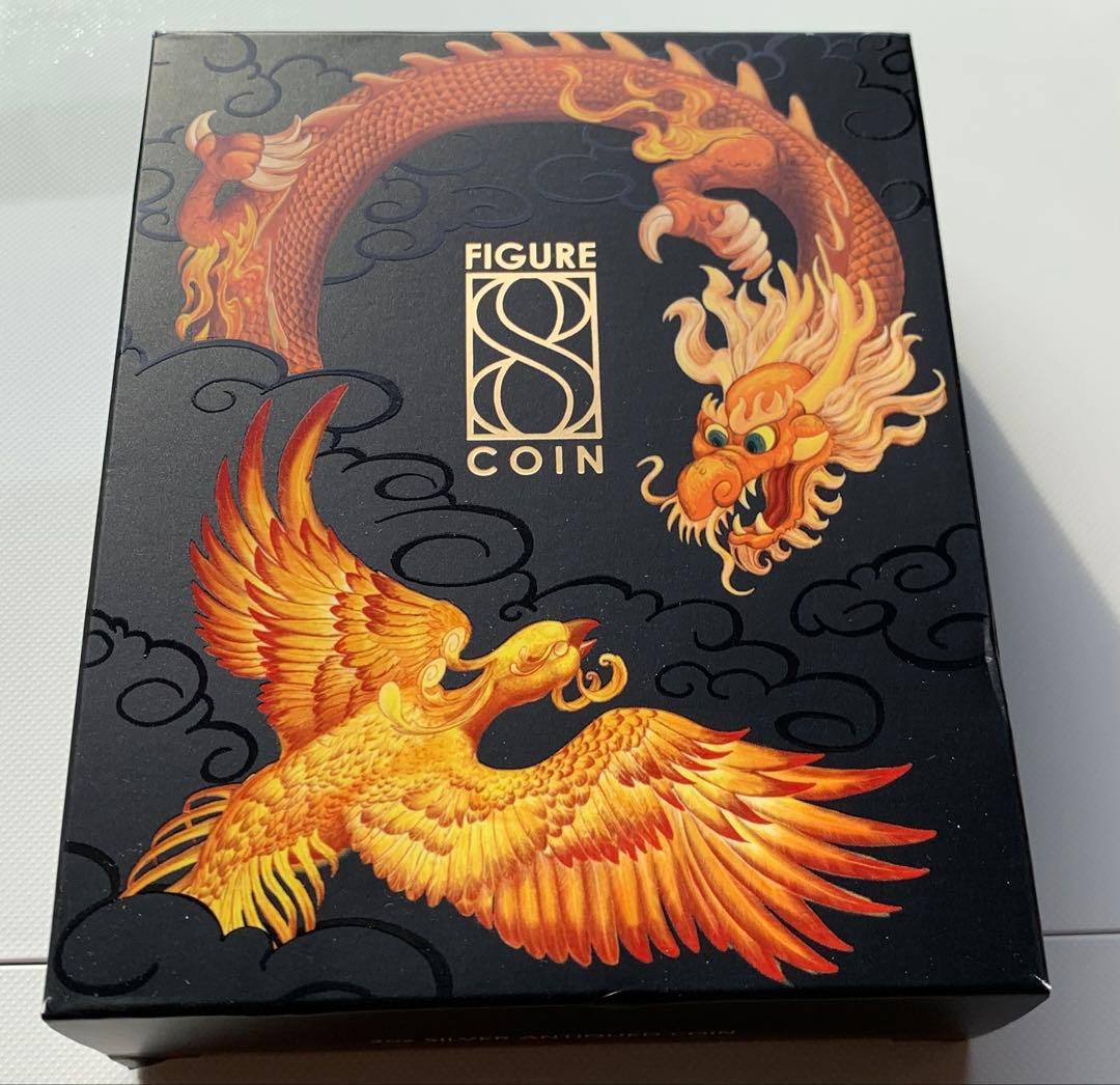 ドラゴンフェニックスエイトフィギュア2オンス銀貨　パースミント