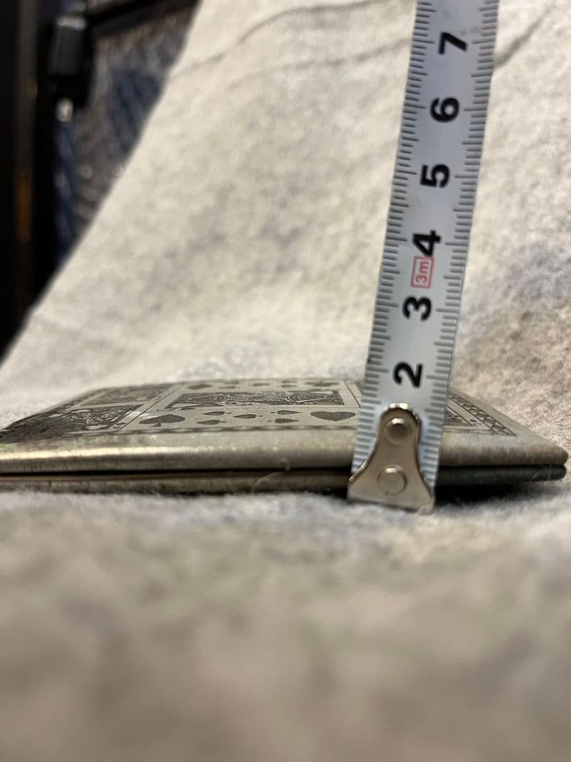 アンティーク　ビンテージ　シガレットケース　トランプ柄