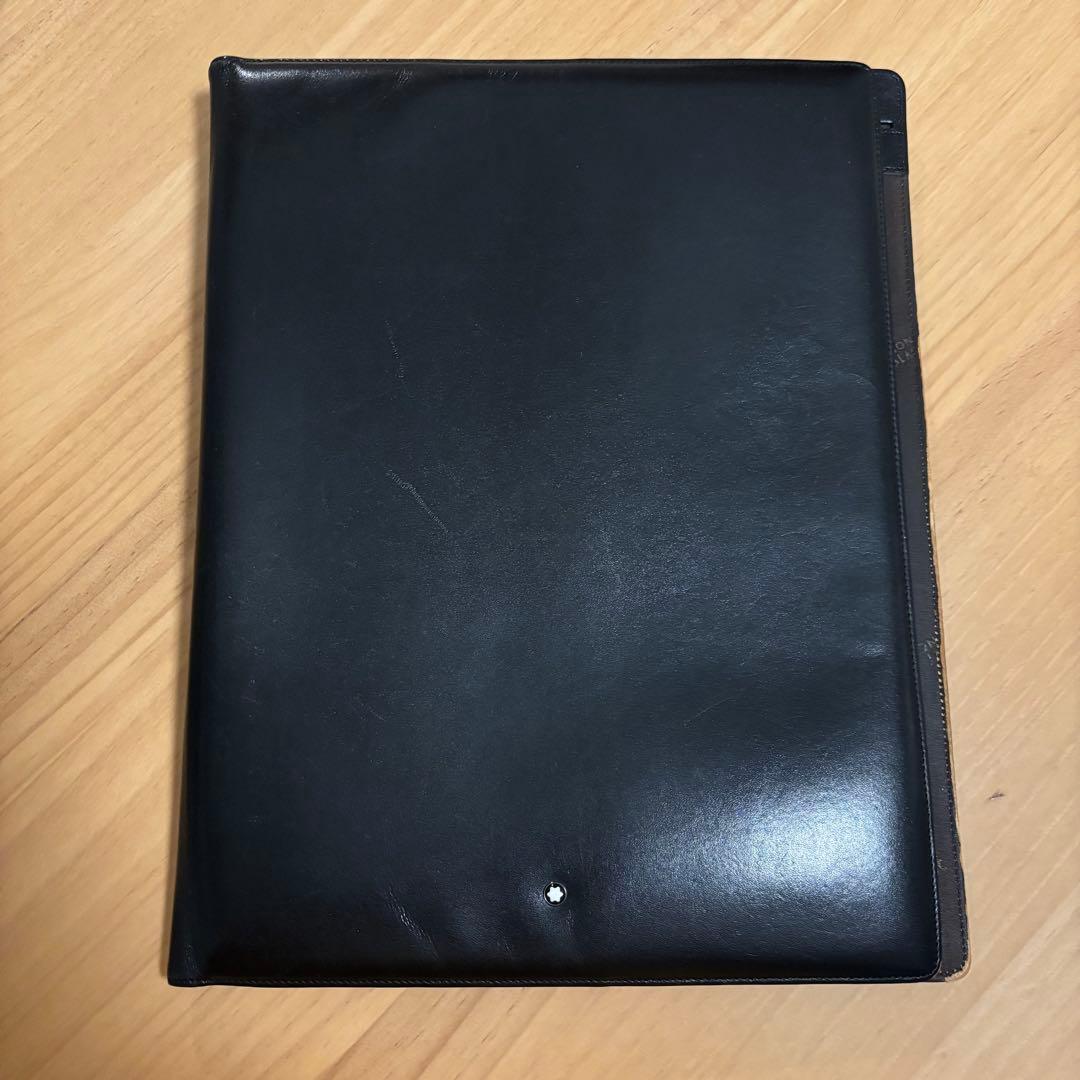 モンブラン黒 スプリングファイル 内ポケット付き
