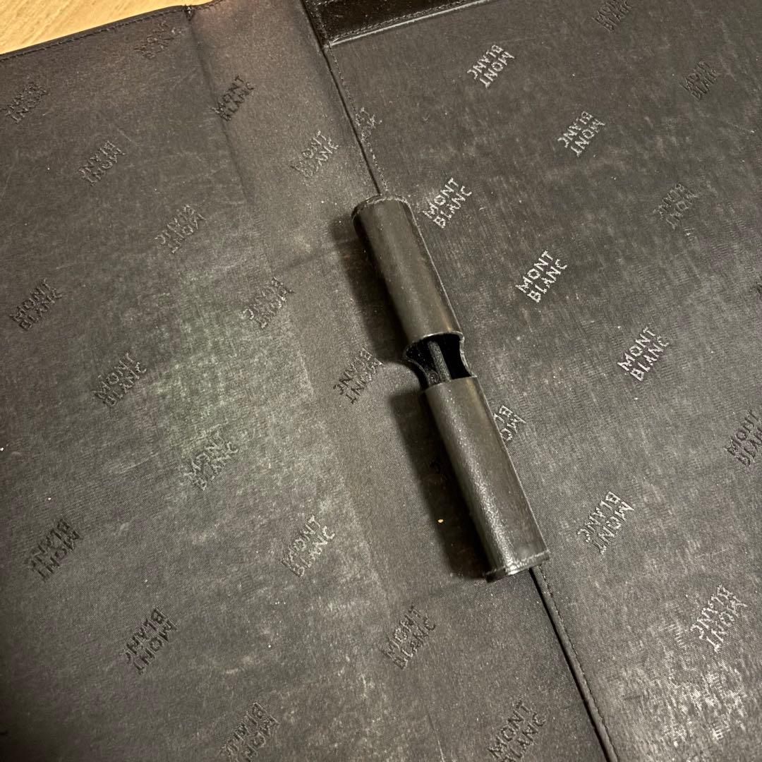 モンブラン黒 スプリングファイル 内ポケット付き