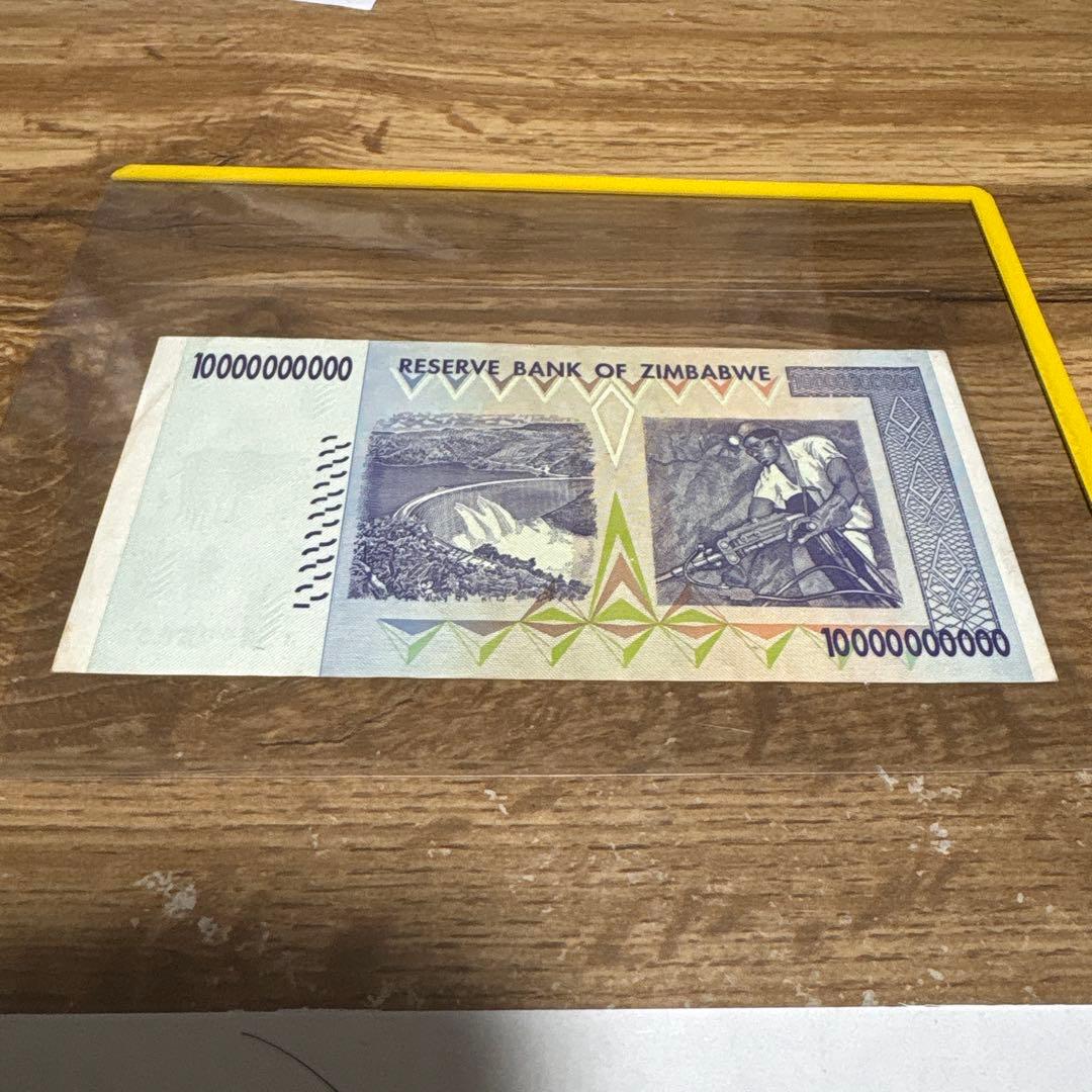 ジンバブエ 100億ドル紙幣 2008年