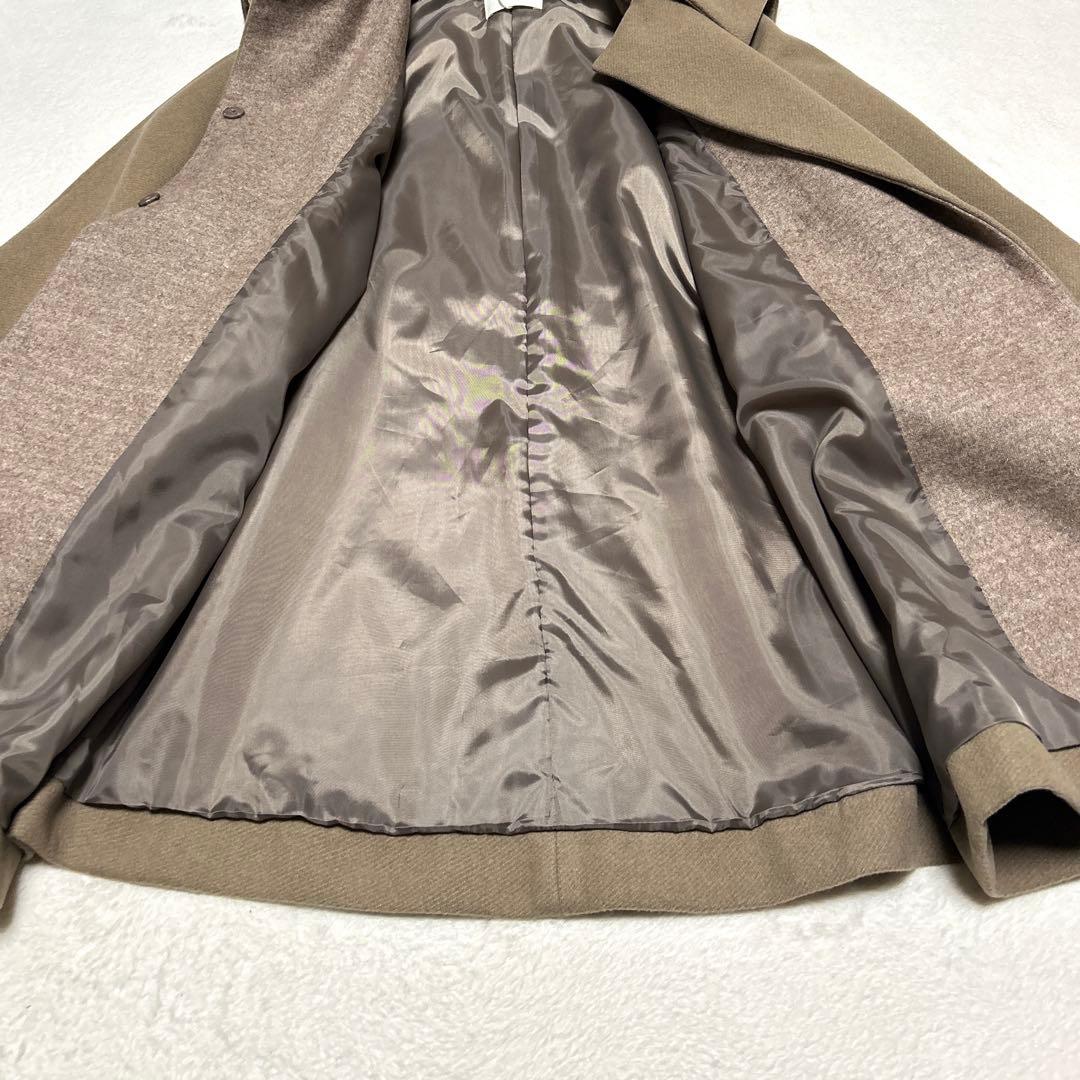 【新品】　eaphi big collar middle coat brown