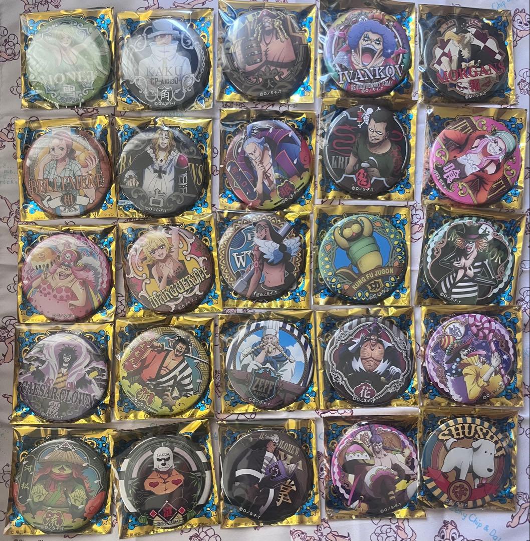 ONEPIECE 輩缶バッジ WORLD コンプリート100種セット ワンピース