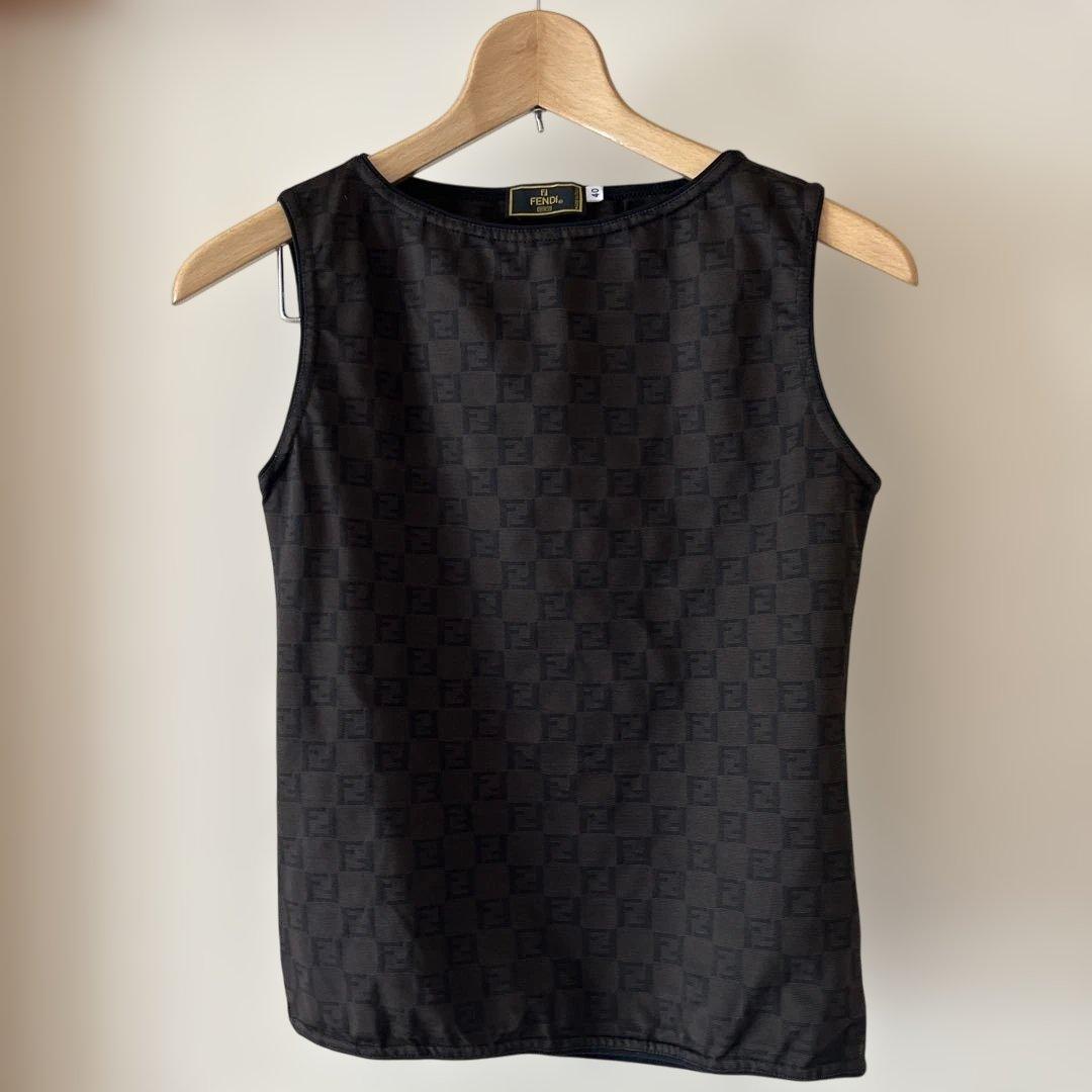 【FENDI】タンクトップ ズッカ柄 ヴィンテージ 美品