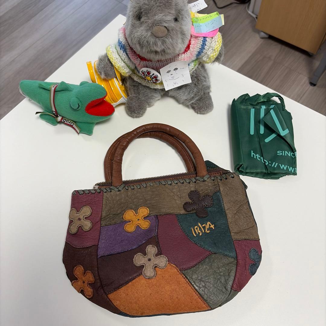IBIZA　希少ペッカリー レザーハンドバッグ　美品！