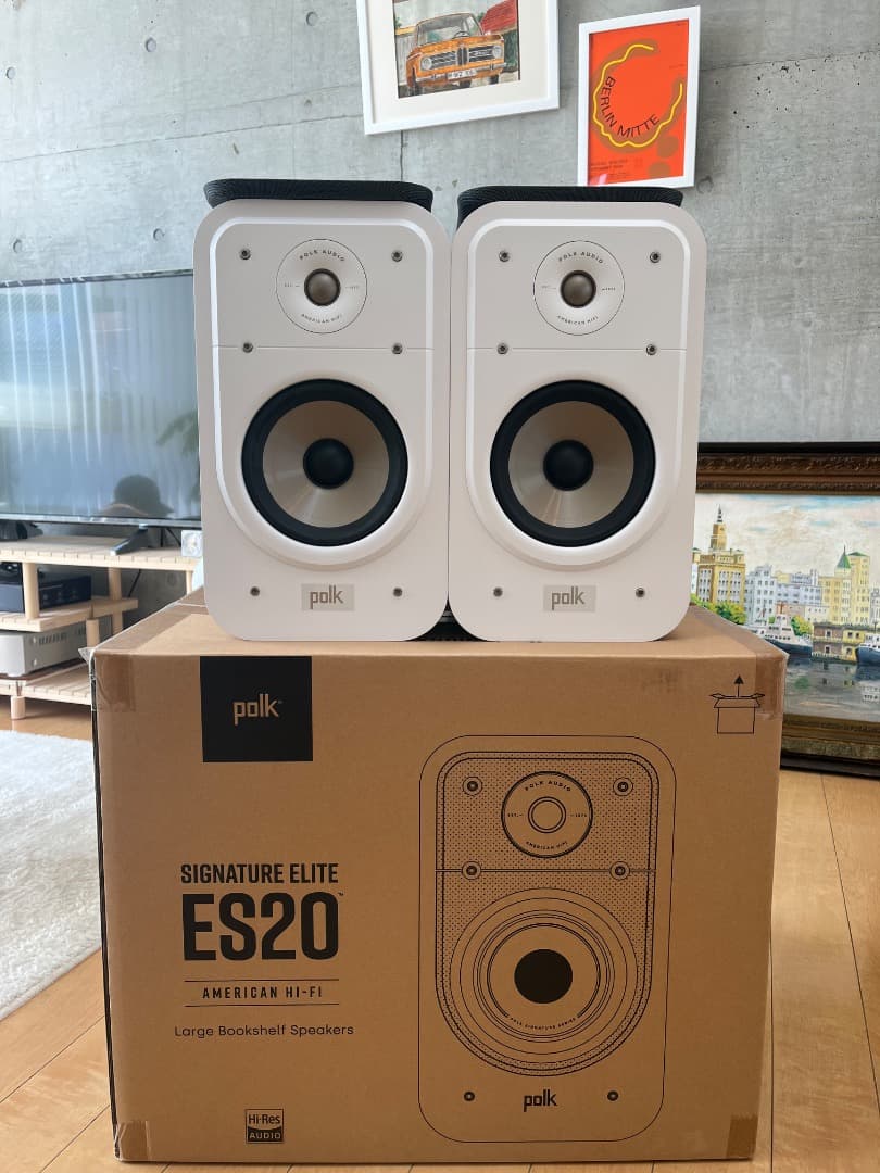 ［美品］Polk ES20 スピーカー　ホワイト