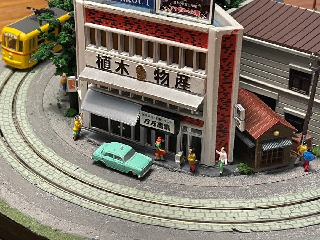 Nゲージ 昭和の都電　スーパーミニ　ジオラマ