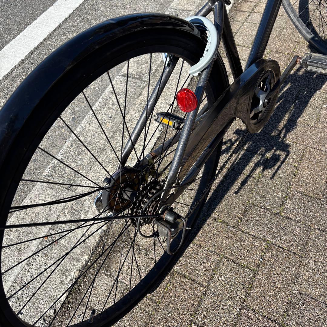 【直接の引き渡し希望】27インチ　カゴ付きスポーツ　グレー