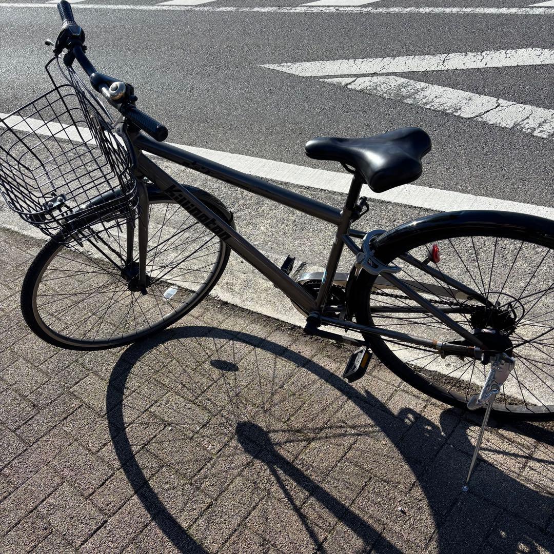 【直接の引き渡し希望】27インチ　カゴ付きスポーツ　グレー