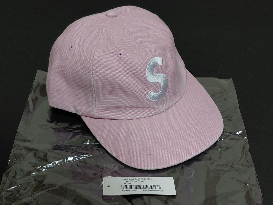 新品　Supreme　Pigment　Coated　S Logo　6-Panel