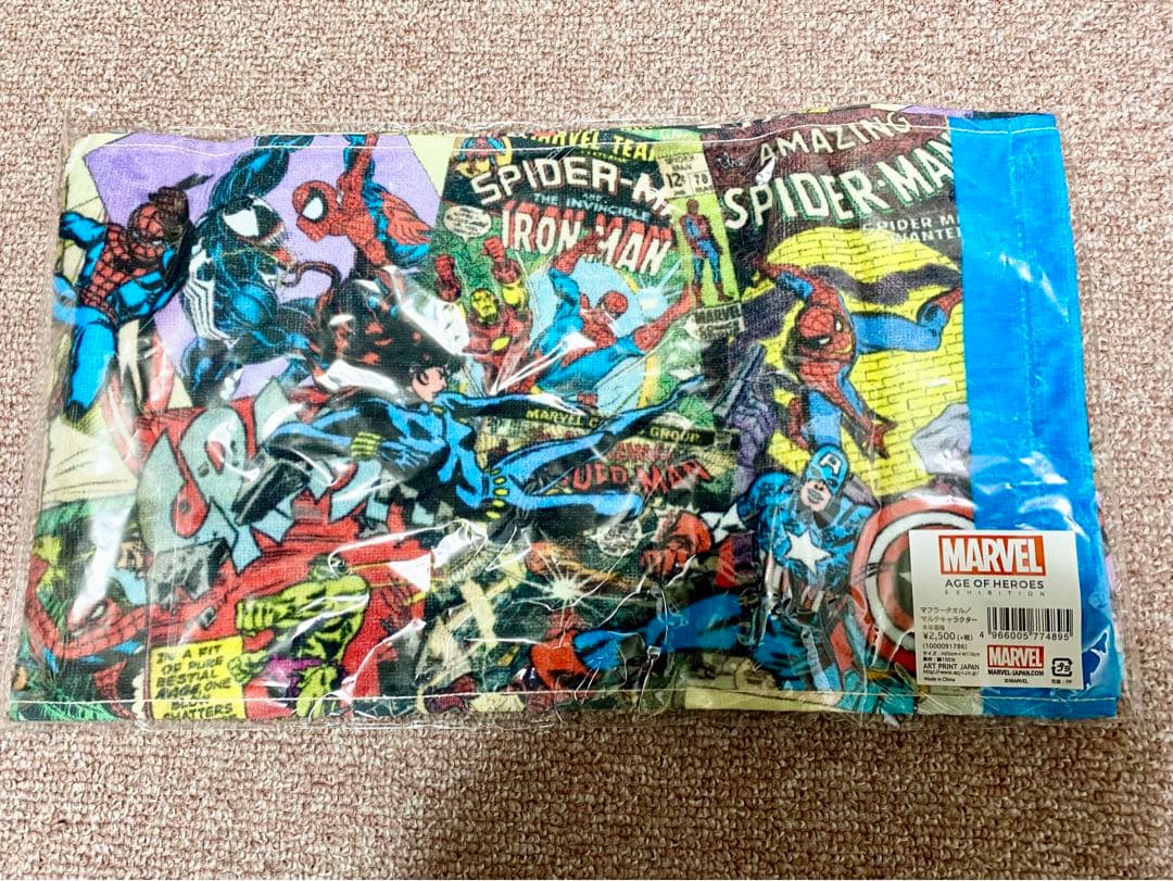 マーベル展　限定　マフラータオル　超美品