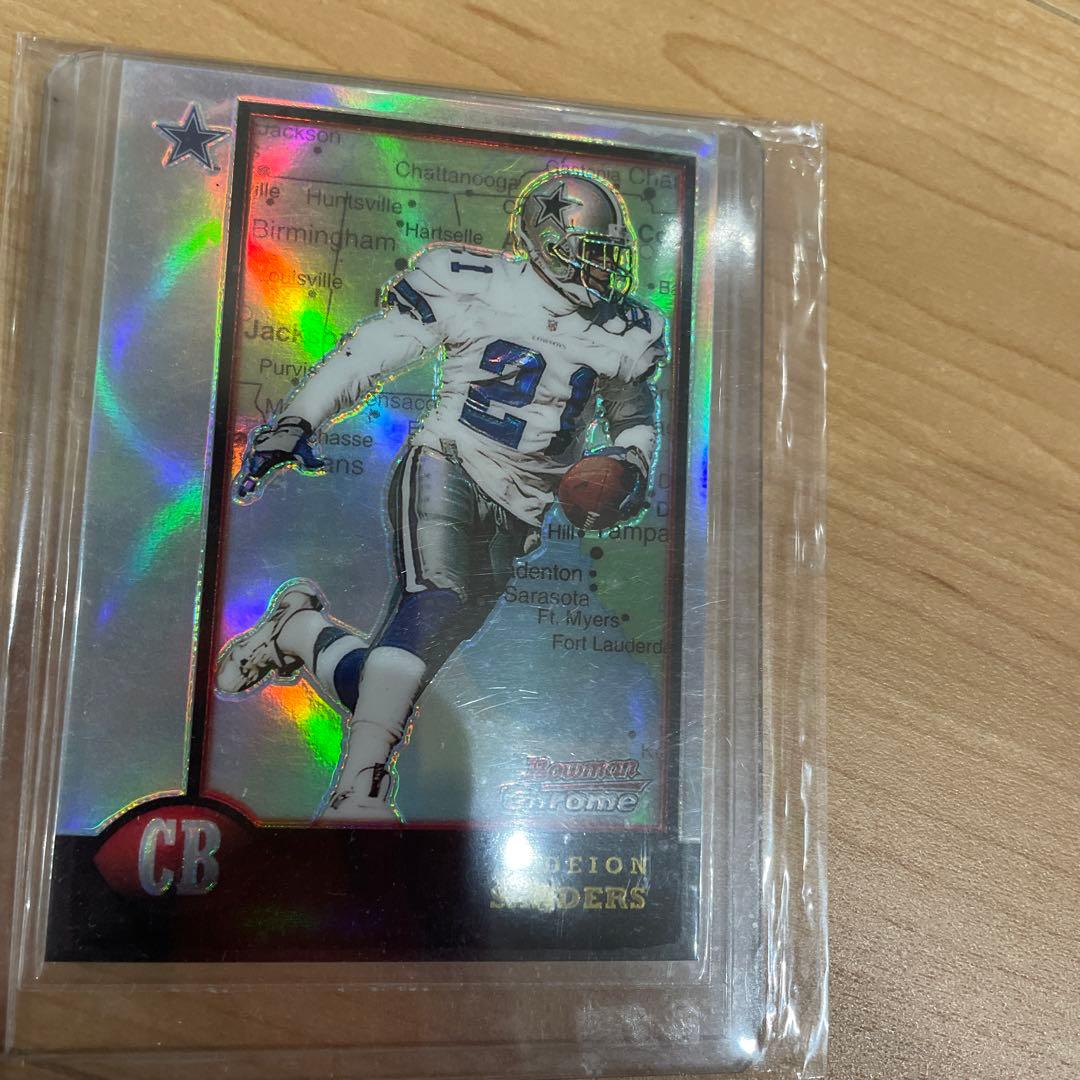 激レア ディオン サンダース NFLカード 90年代 リフラクター