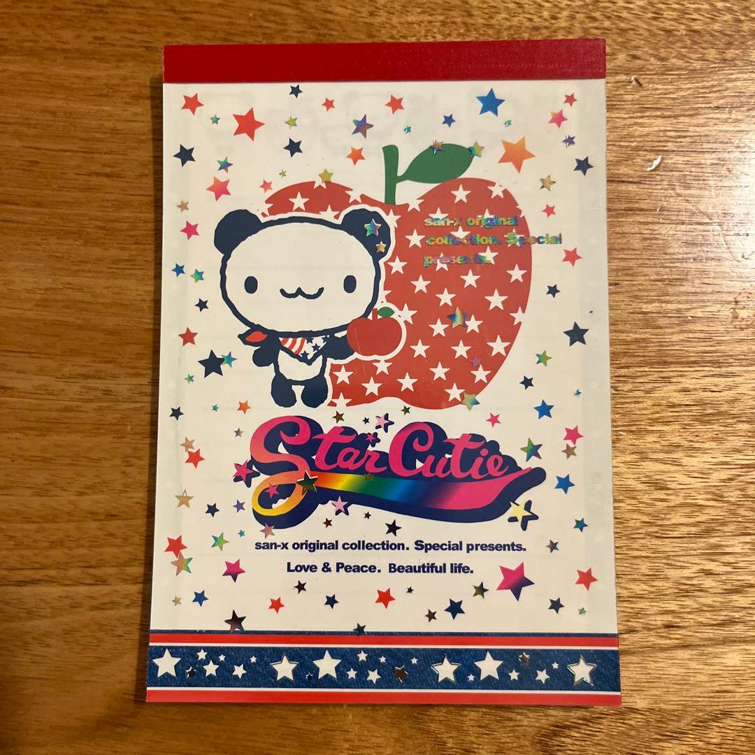 平成レトロ　メモ帳　サンエックス　Star Cutie パンダ　2001年