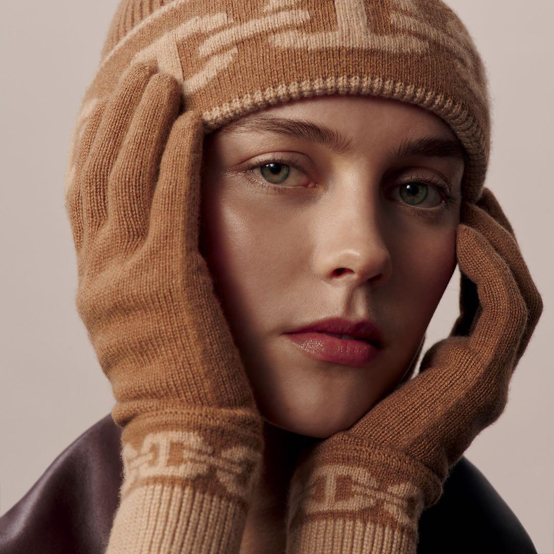 ns【新品未使用】HERMES ニットキャップ 《ヘヴン》 サイズM