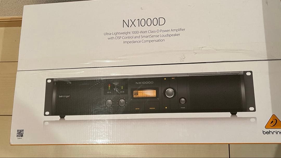 Behringer パワーアンプ 最大2 x 500W NX1000D