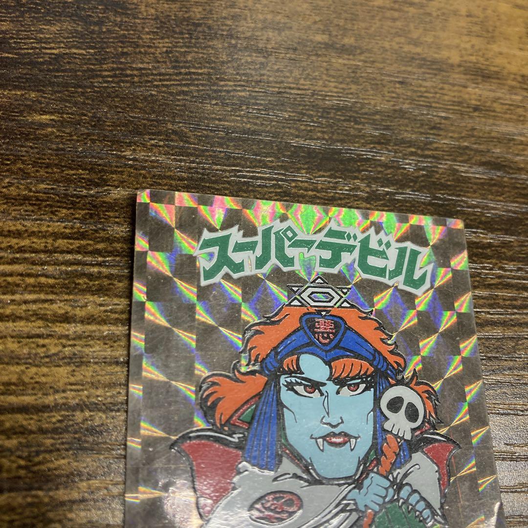 初期　ビックリマンシール　チョコ版　スーパーデビル　裏青