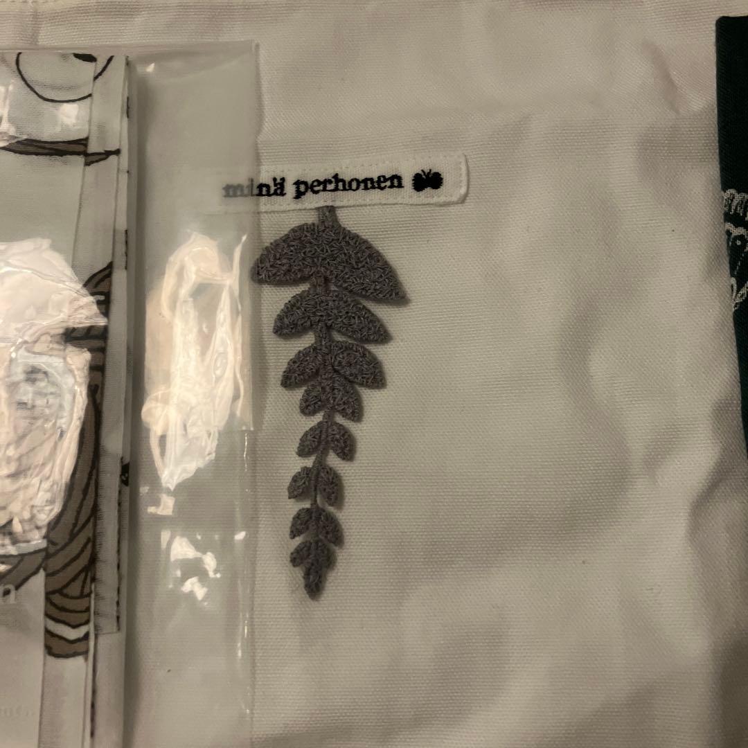 ミナペルホネン　手拭い　グリーン　てぬぐい　松本店限定　はぎれ　生地