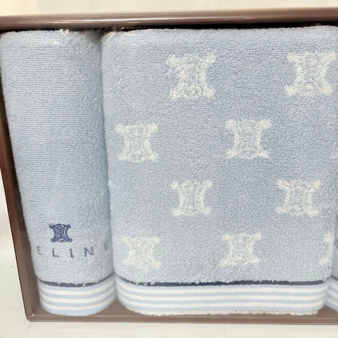CELINE セリーヌ　マカダム　トリオンフ　バスタオル　フェイスタオル