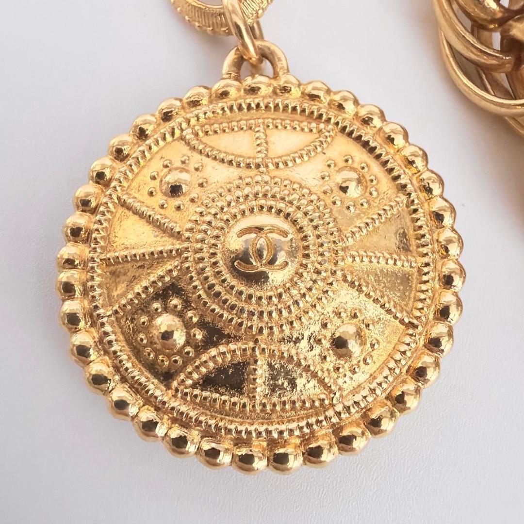 シャネル チェーンベルト ココマーク アラベスク メダルモチーフ GP ゴールド