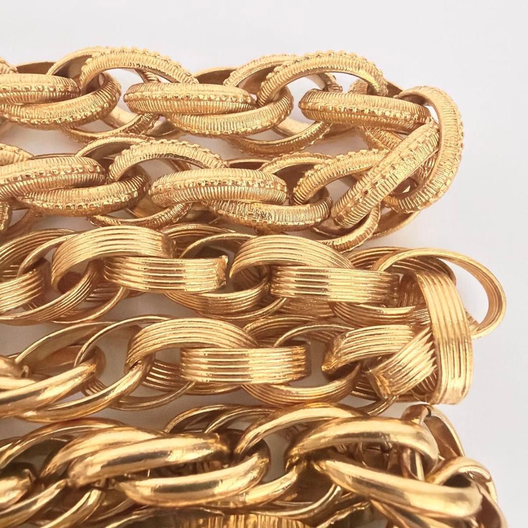 シャネル チェーンベルト ココマーク アラベスク メダルモチーフ GP ゴールド