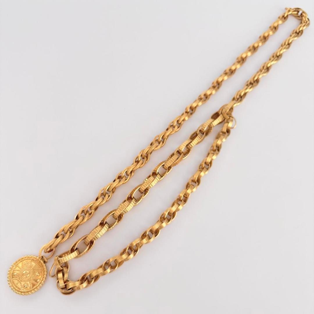 シャネル チェーンベルト ココマーク アラベスク メダルモチーフ GP ゴールド