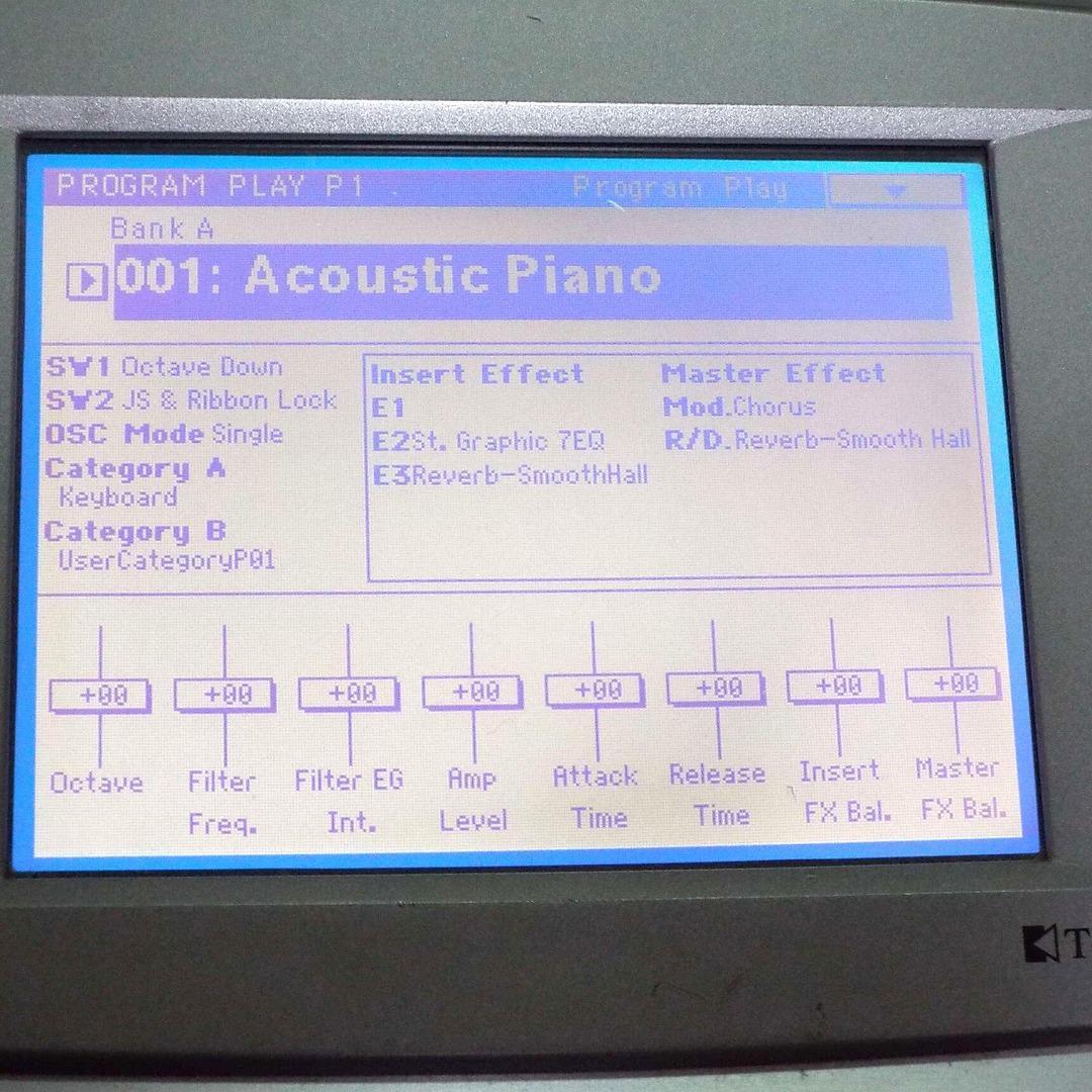 美品_最近液晶難有_KORG TRINITY 61鍵_FDD交換_取説新品_SC