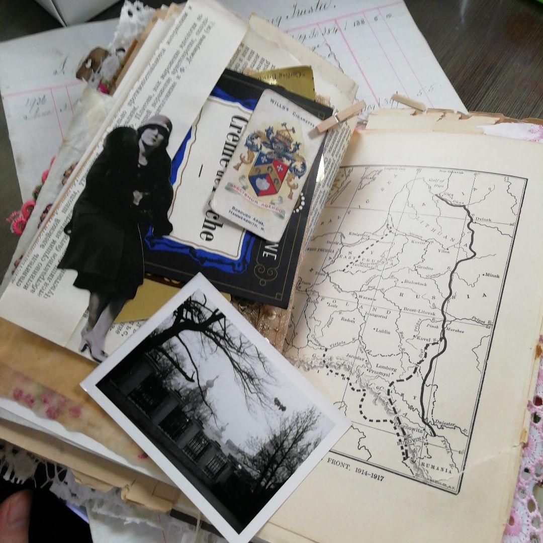 vintage pinkジャンクジャーナル　雑記帳　ヴィンテージ　お花と子ども