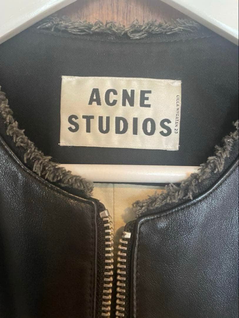 ACNE STUDIOS レザージャケット　シングルス　ライダースジャケット