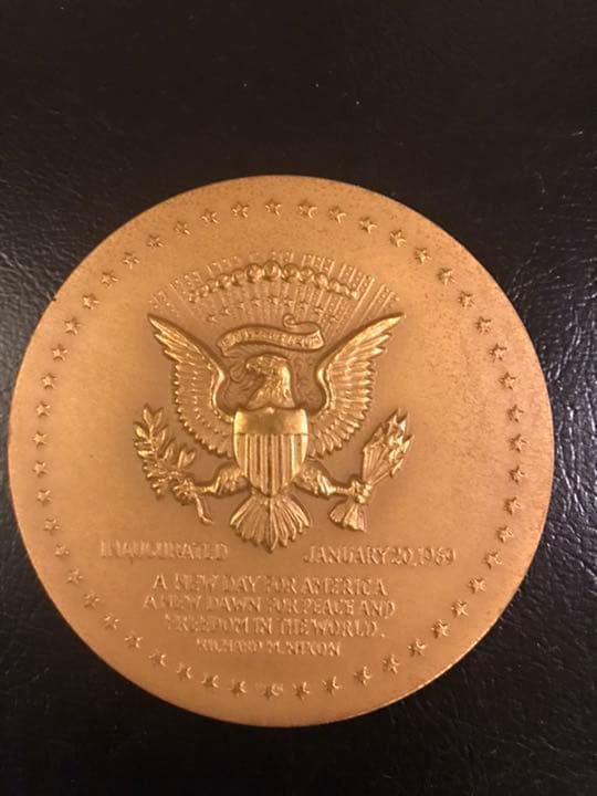 USA ニクソン大統領 ケネディ大統領 就任記念ブロンズメダル