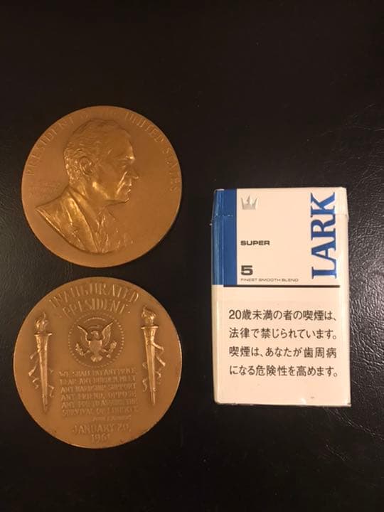 USA ニクソン大統領 ケネディ大統領 就任記念ブロンズメダル