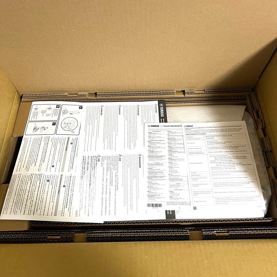 【新品未使用】YAMAHA ヤマハ　ピアノ高低自在椅子　BC-205BK