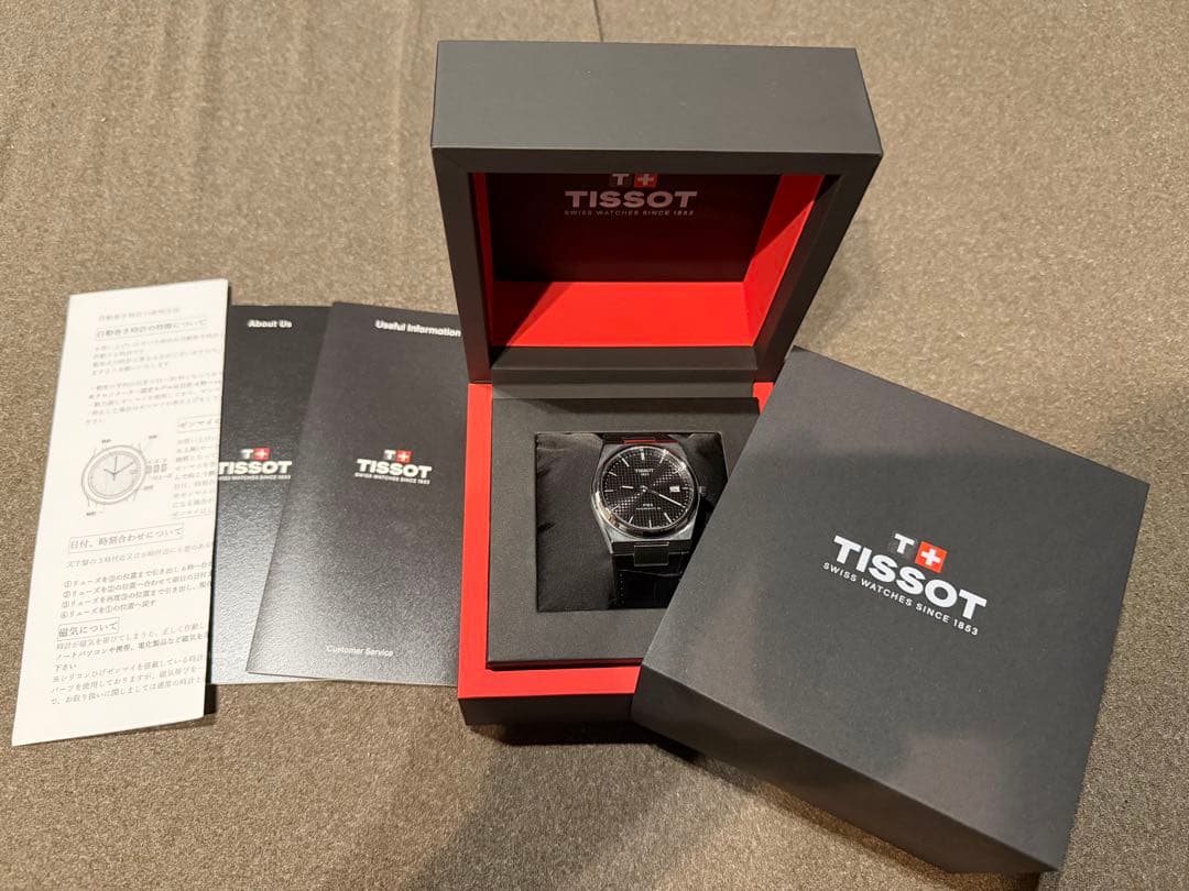 TISSOT PRX POWERMATIC80自動巻き時計 ブラック