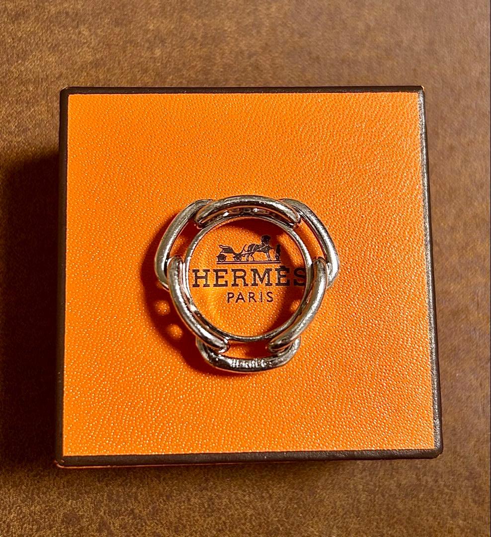 朝*様 【HERMES エルメス】スカーフリング90 レガート 箱無し シェーヌ