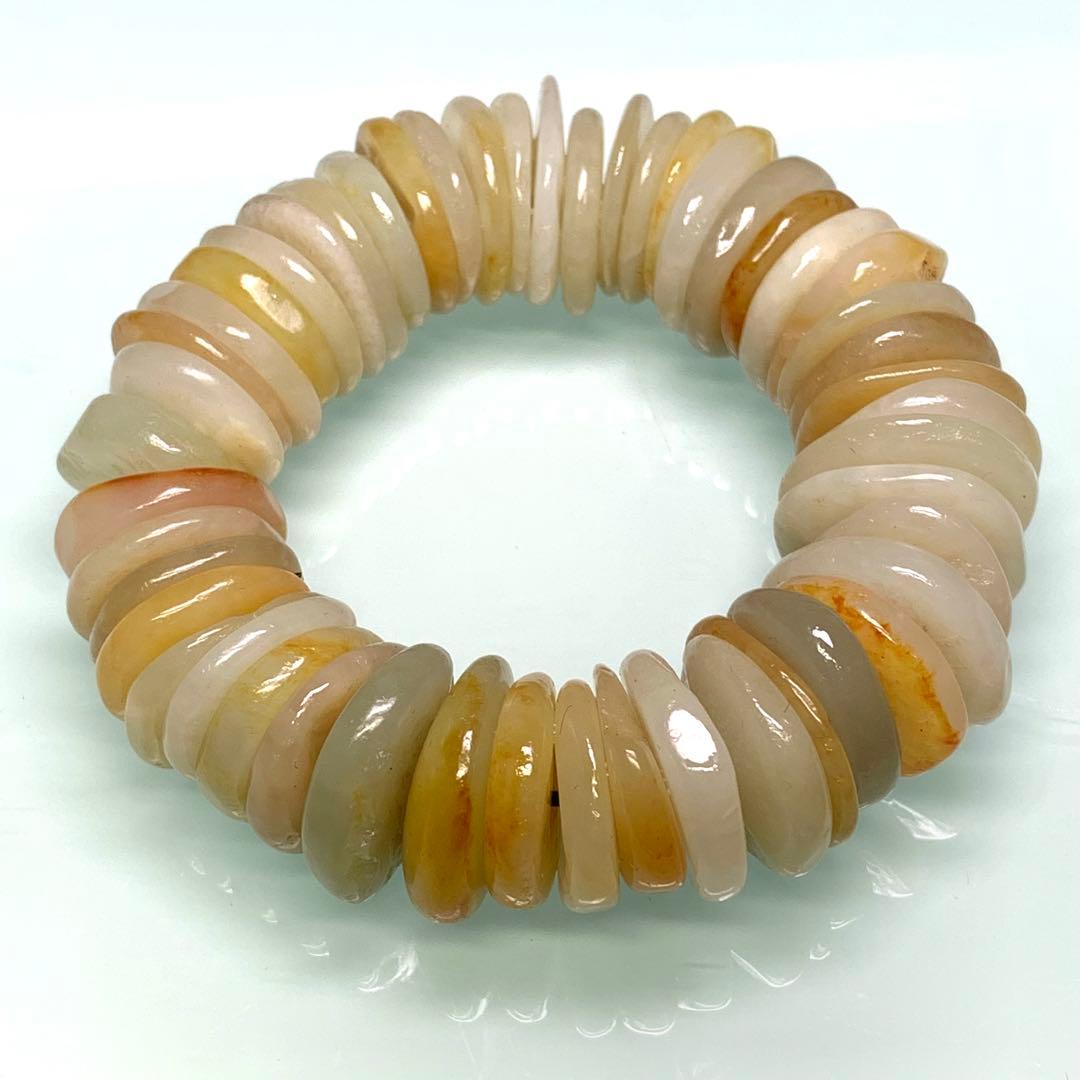 旧蔵　時代物　和田玉　天然　ブレスレット　数珠　古美術　御守り　開運UP 美品