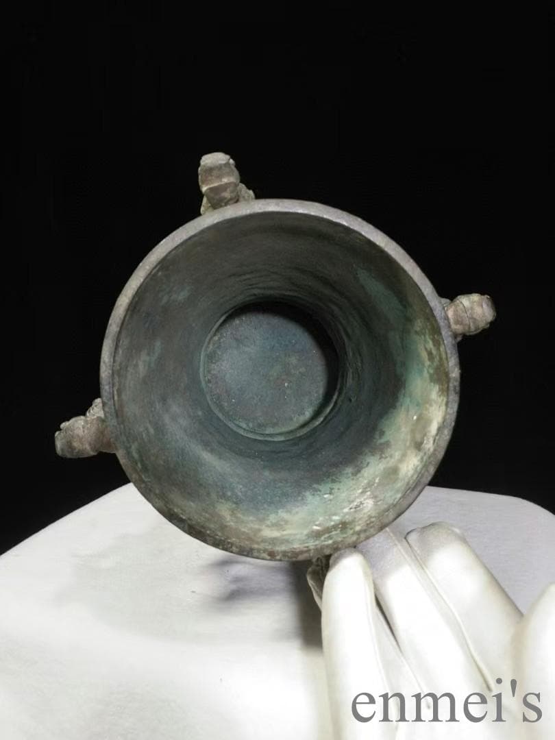 中国古美術 商周 青銅器 四龍樽 禮器 酒器 天円地方 龍紋 高浮彫 帝王器物