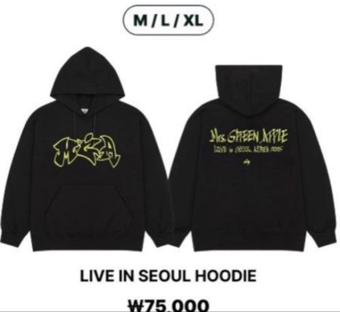 ミセスグリーンアップル　韓国ライブ　ソウル　フーディー　XLサイズ